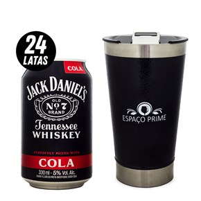 24un Jack Daniel's & Cola 330ml - Ganhe Copo Térmico Espaço Prime