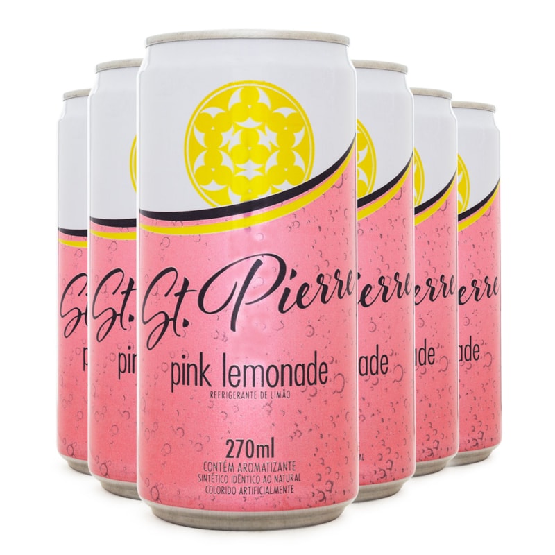 6un St Pierre Pink Lemonade 270ml Espaço Prime Bebidas