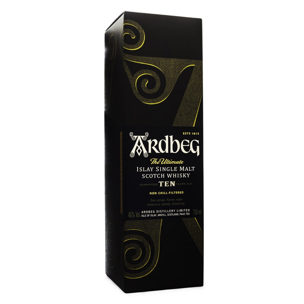 Ardbeg Ten Single Malt Scotch Whisky 750ml - Espaço Prime Bebidas