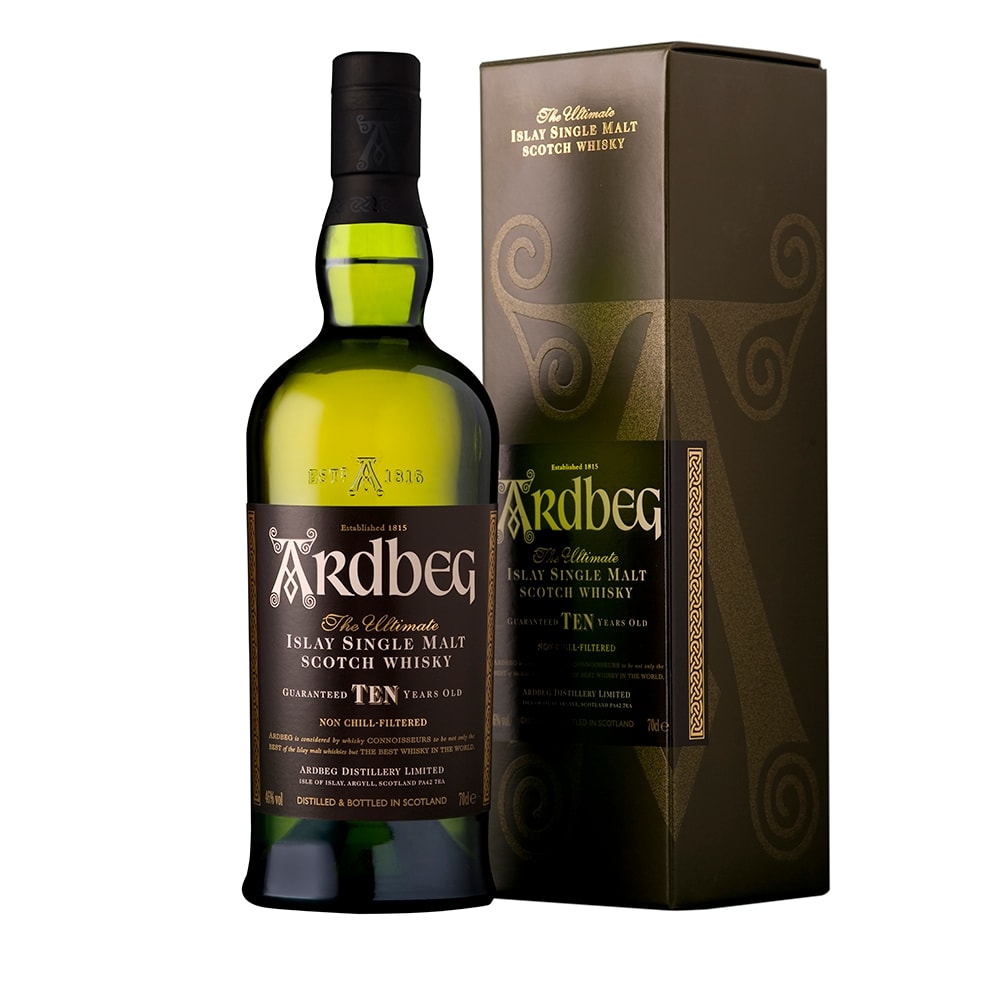Ardbeg Ten Single Malt Scotch Whisky 750ml - Espaço Prime Bebidas