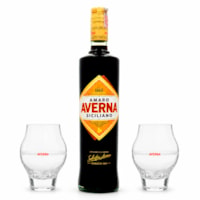 Averna Amaro Siciliano Bitter 700ml + 2 Copos Exclusivos