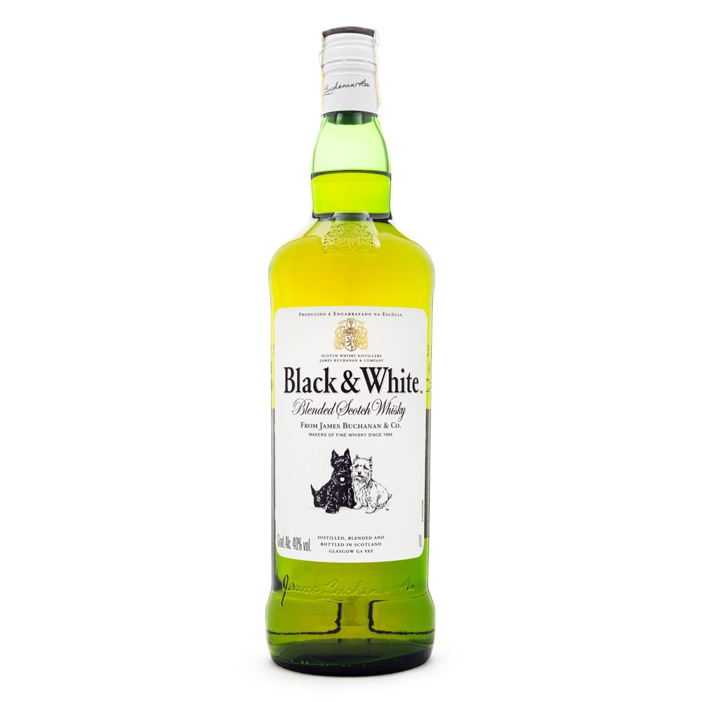 Black & White Blended Scotch Whisky 1L - Espaço Prime Bebidas