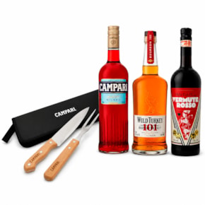 Boulevardier Cocktail Combo + Kit Churrasco Campari