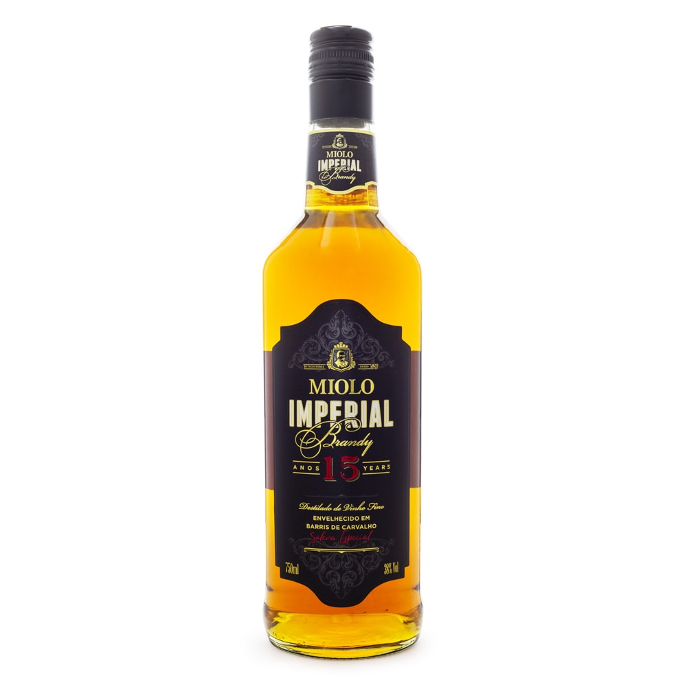 Brandy Imperial Miolo 15 Anos 750ml - Espaço Prime Bebidas
