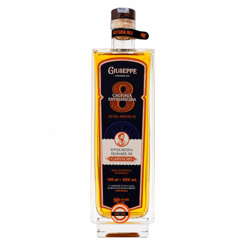 Cachaça Giuseppe 8 Anos Extra Premium 700ml