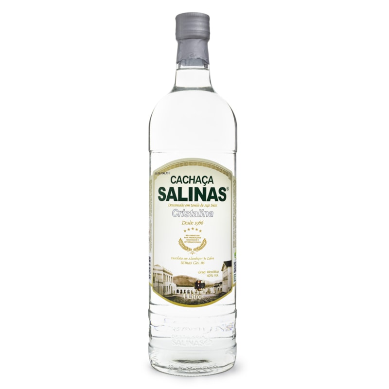 Cachaça Salinas Cristalina 1L