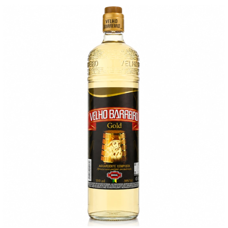 Cachaça Velho Barreiro Gold 910ml