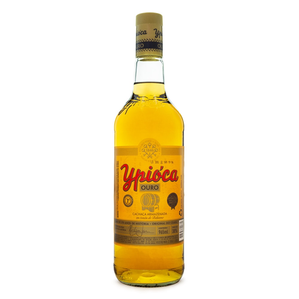 カサーシャYpioca Ouro Cachaça Ypióca Ouro 965ml - Espaço Prime Bebidas
