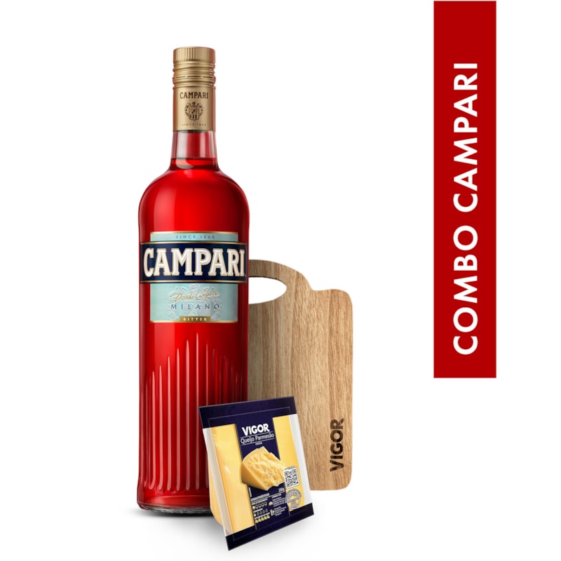 Campari 748ml + Brinde Kit Vigor