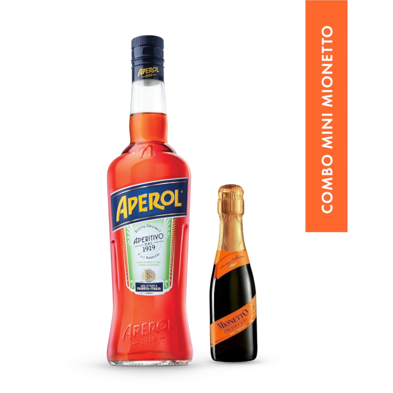 Combo Aperol + Mini Espumante Mionetto | Compre e Ganhe