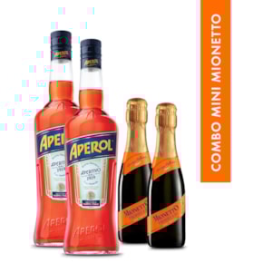 Combo Aperol + Mini Mionetto | Compre 2 Aperol Ganhe 2 Mini Mionettos
