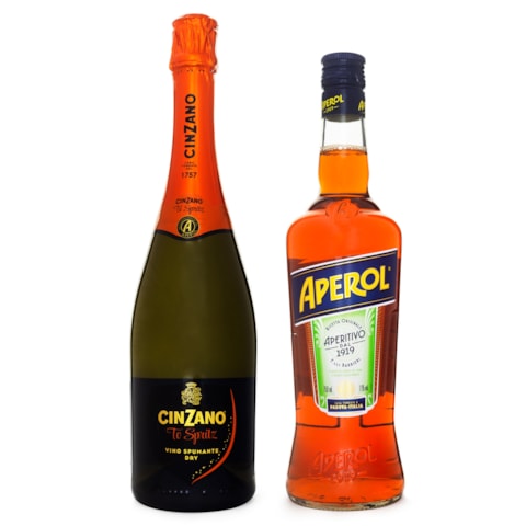 Combo Aperol Spritz - 1 Aperol 750ml + 1 Espumante Cinzano To-Spritz 750ml