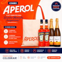 Combo Aperol Spritz - 2 Aperol + 2 Espumantes Al Mare Prosecco + Ecobag