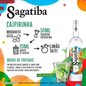 Combo Caipirinha X Caipiroska - Cachaça Sagatiba Cristalina 700ml + Vodka Skyy 750ml