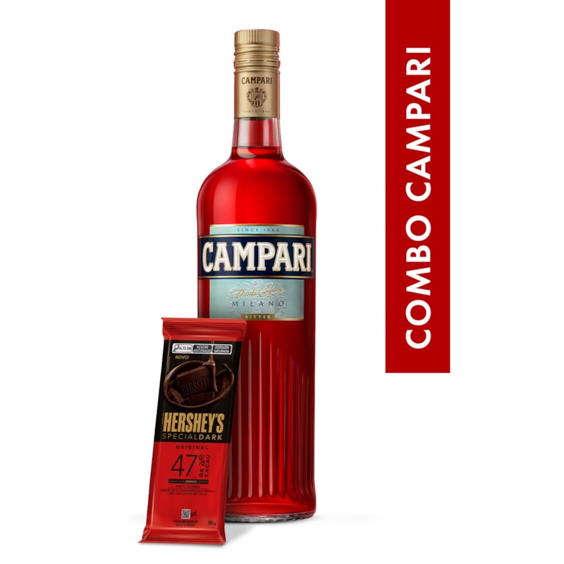 Combo Campari 748ml & Chocolate Hershey's