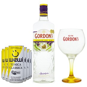 Combo Gin & Tônica Gordon's + Taça - Escolha o Gin