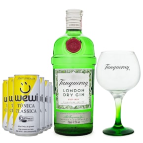 Combo Gin & Tônica Tanqueray + Taça - Escolha o Gin