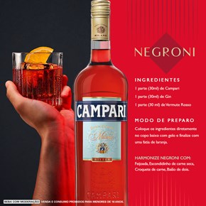 Combo Negroni Clássico - Bickens Gin + Vermouth Cinzano Rosso + Campari