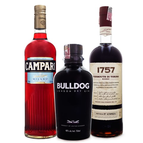Premium Negroni Set: Campari + Bulldog Gin + Del Professore Vermouth d