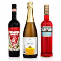 Combo Negroni Sbagliato - Vermute San Basile 750ml + Espumante Al Mare Brut 750ml + Campari 748ml