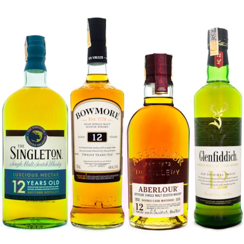 Combo Single Malt Scotch Whisky - 12 Anos de Ma...