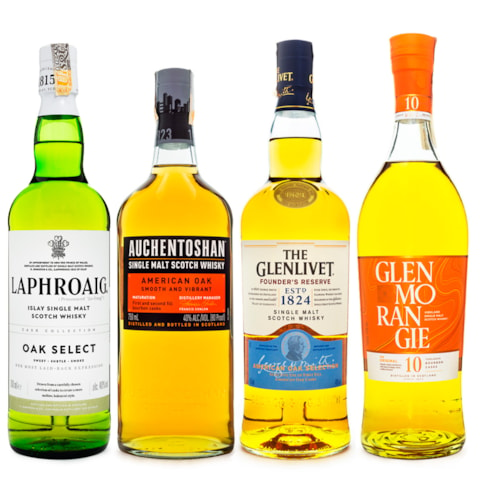 Combo Single Malt Scotch Whisky - Regiões da Escócia - 4 Rótulos