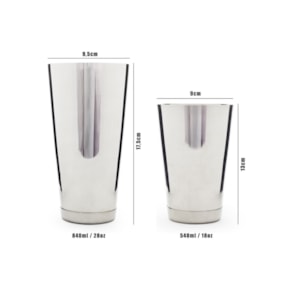 Coqueteleira Boston Aço Inoxidável - 2 pcs