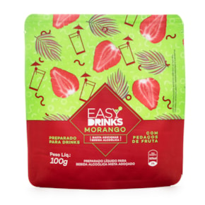 Easy Drinks Morango - Preparado para Drinks 100g