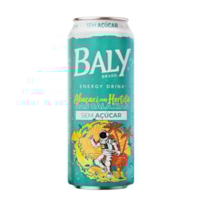 Energético Baly Abacaxi com Hortelã Sem Açúcar 473ml