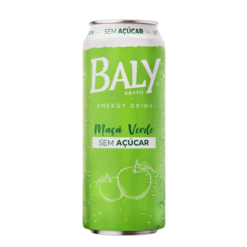 Energético Baly Maçã Verde Sem Açúcar 473ml
