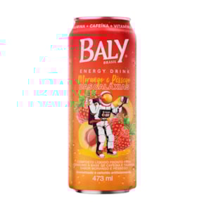Energético Baly Morango e Pêssego 473ml