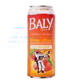 Energético Baly Morango e Pêssego Sem Açúcar 473ml
