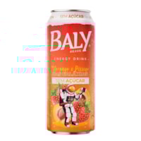 Energético Baly Morango e Pêssego Sem Açúcar 473ml