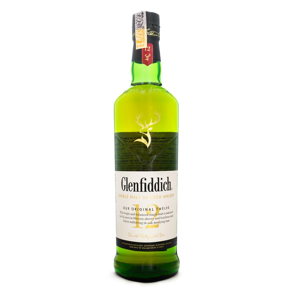 Glenfiddich 12 Anos Single Malt Scotch Whisky 750ml - Espaço Prime