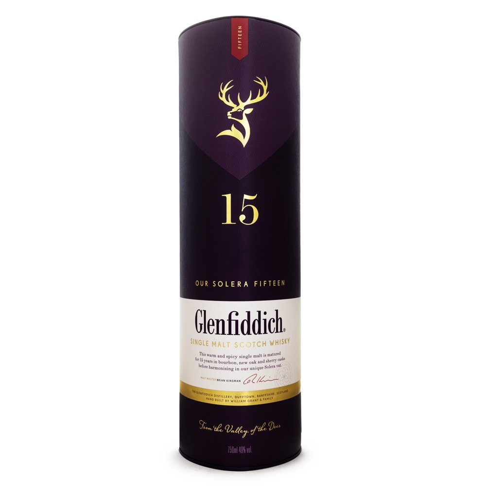 Glenfiddich 15 Anos Single Malt Scotch Whisky 750ml - Espaço Prime