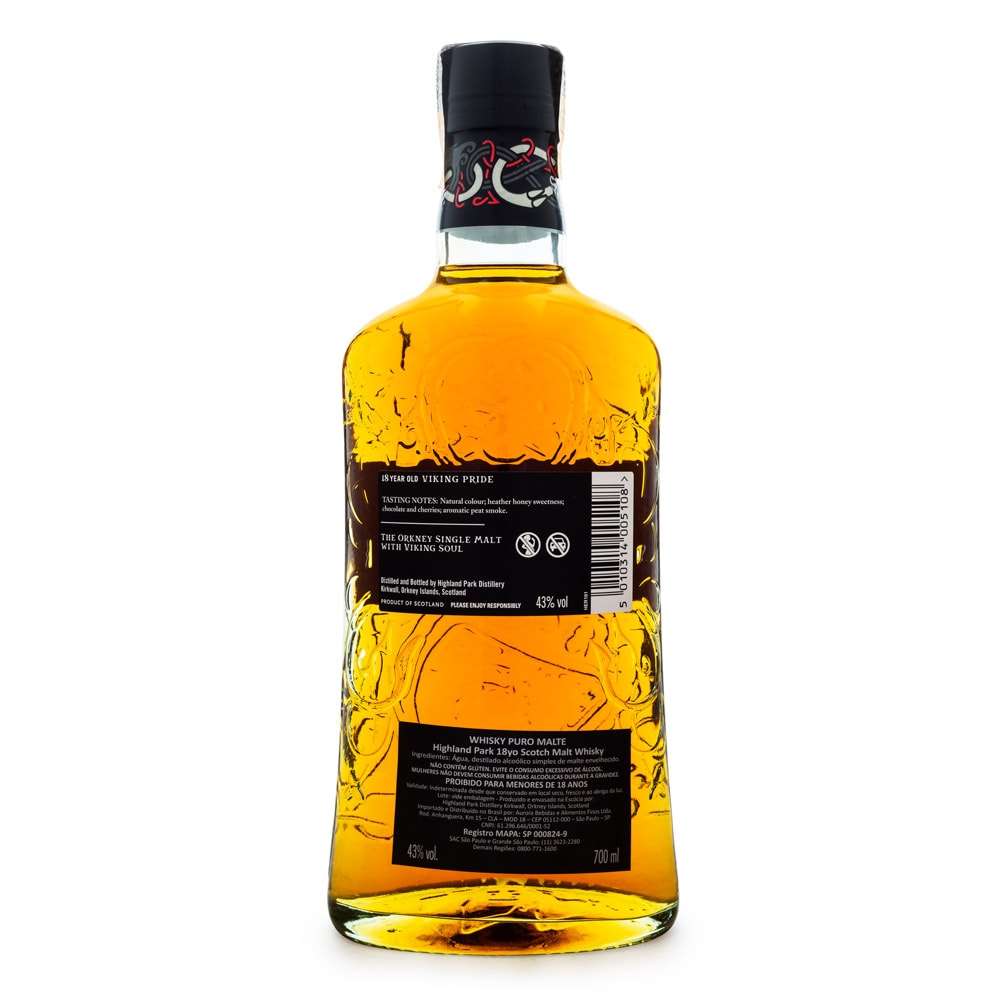 Highland Park 18 Anos Viking Pride Single Malt Scotch Whisky 700ml