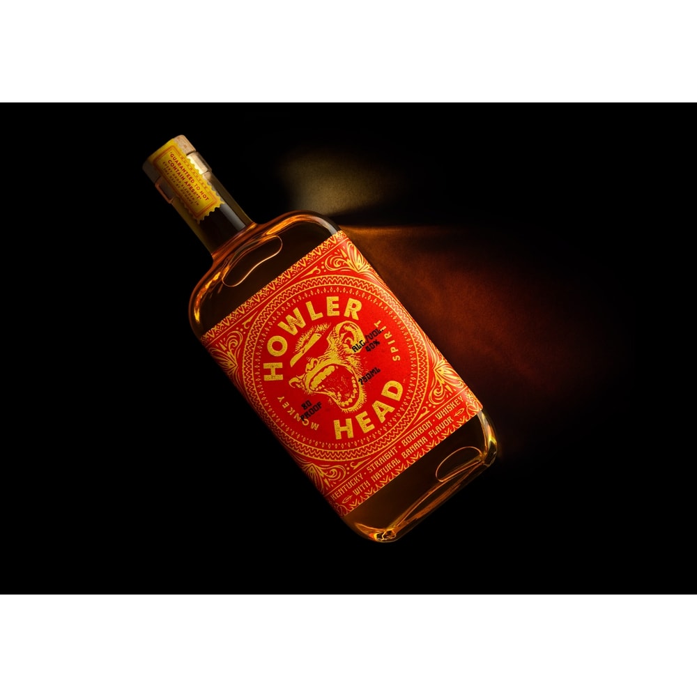 超希少　ハウラーヘッド HOWLER HEAD バナナフレーバーウイスキー Howler Head Bourbon Whiskey e Banana 750ml - Espaço Prime