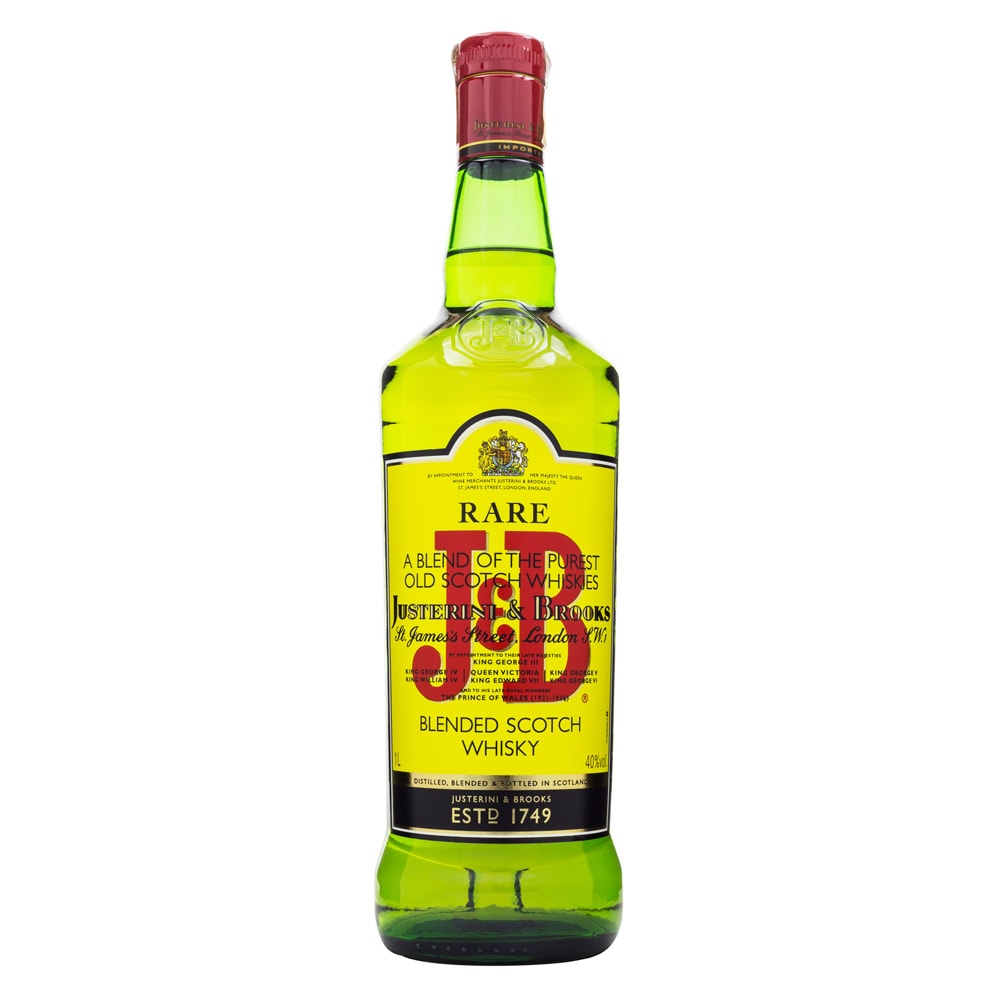 J&B Rare Blended Scotch Whisky 1L - Espaço Prime Bebidas