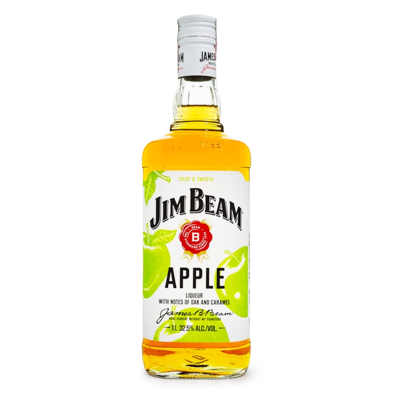 Jim Beam Apple - Licor de Bourbon Whiskey e Maçã Verde 1L - Espaço ...