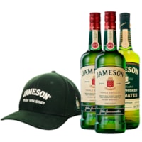 Kit 2un Jameson Irish Whiskey 750ml + 1un IPA Edition 750ml + Boné Jameson
