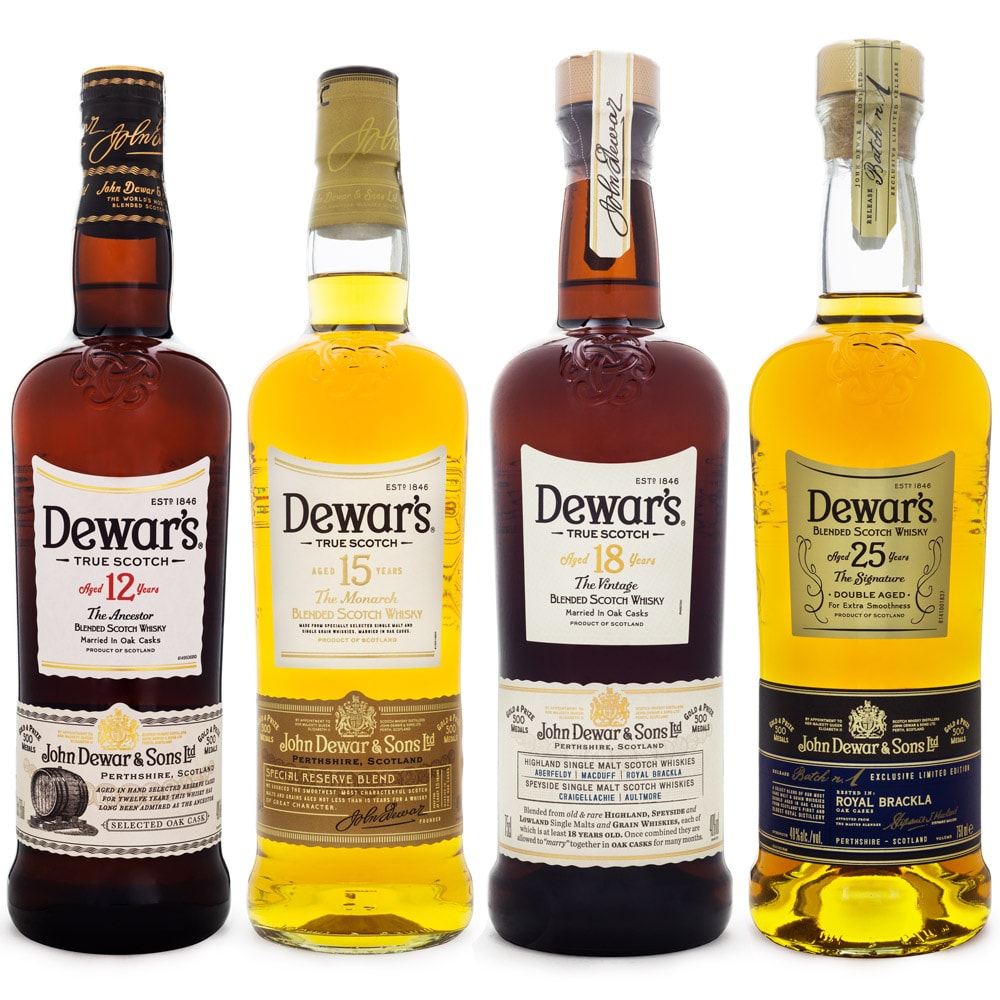 Dewar's ウイスキー　4種セット Kit 4 Garrafas Whisky Dewar's Blended Scotch Collection - Espaço