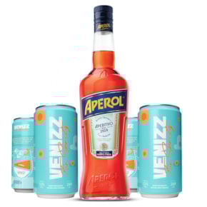 Kit Aperol 750ml + 4 Espumante Venizz For Spritz 269ml