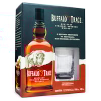 Kit Buffalo Trace Bourbon Whiskey 750ml + Copo de Vidro