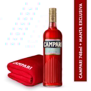 Kit Campari 748ml + Manta Exclusiva