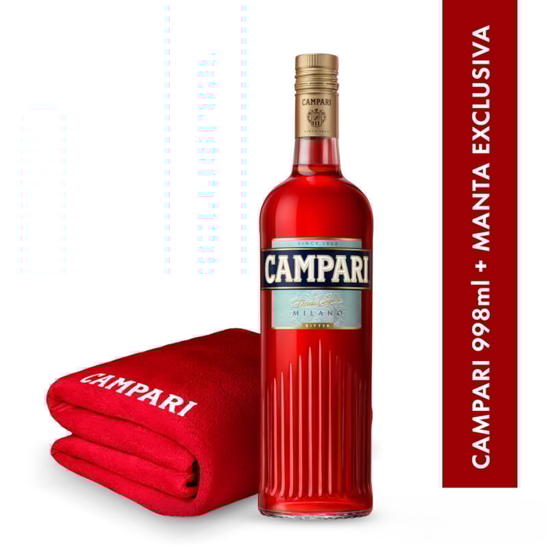 Kit Campari 998ml + Manta Exclusiva