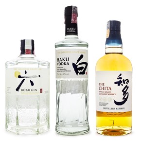 Kit Destilados do Japão by Suntory - Gin Roku + Vodka Haku + Whisky The Chita