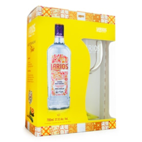 Kit Gin do Mediterrâneo Larios 700ml + Taça de Acrílico