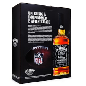 Kit Jack Daniel's 1L + Copo Exclusivo Edição NFL