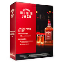 Kit Jack Daniel's Fire 1L + 2 Copos Shot