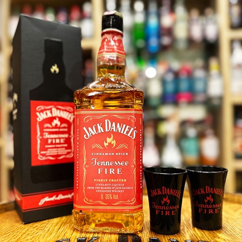 Kit Jack Daniel's Fire 1L + 2 Shots